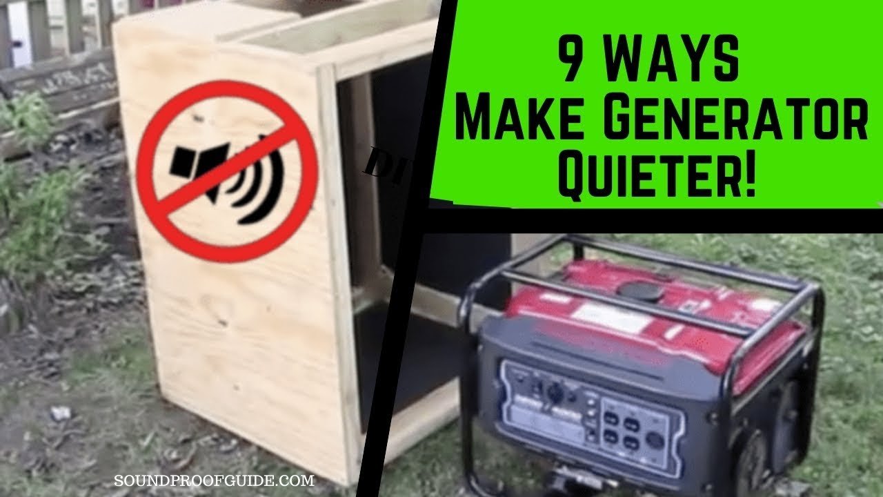 How to Make Your Generator Quiet