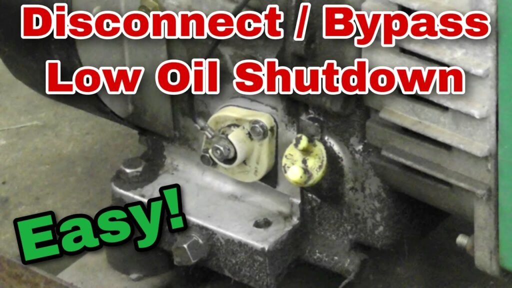 How to Bypass Low Oil Sensor on Generac Generator