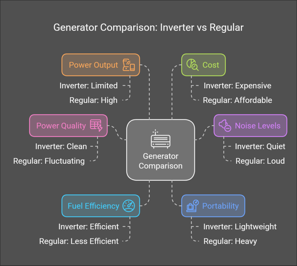 Inverter Generator vs Regular Generator