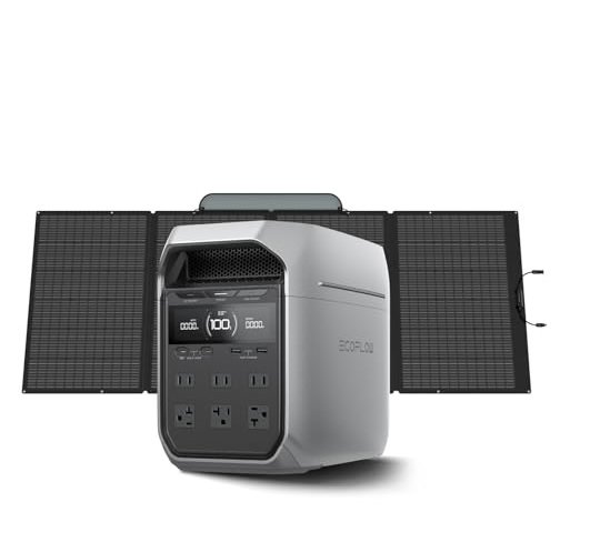 EcoFlow Delta 3 Plus Solar Generator With 400W Solar Panel