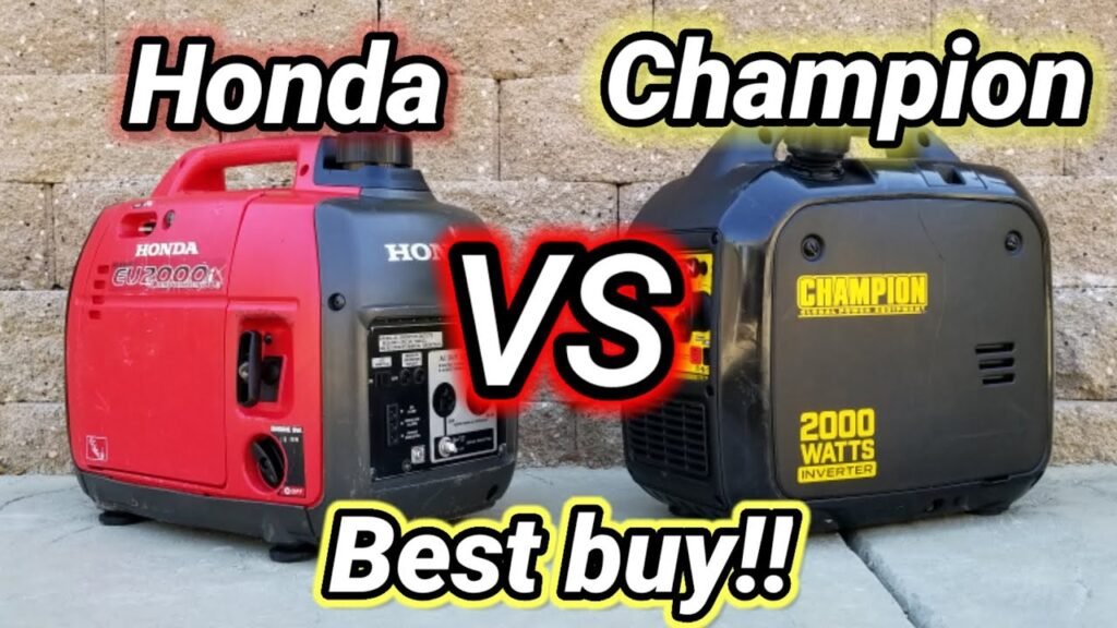 Champion Vs Honda Generator
